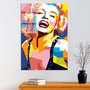 Wallity UV-802 Cuadro Decorativo de Vidrio Templado 70 x 100 cm Multicolor